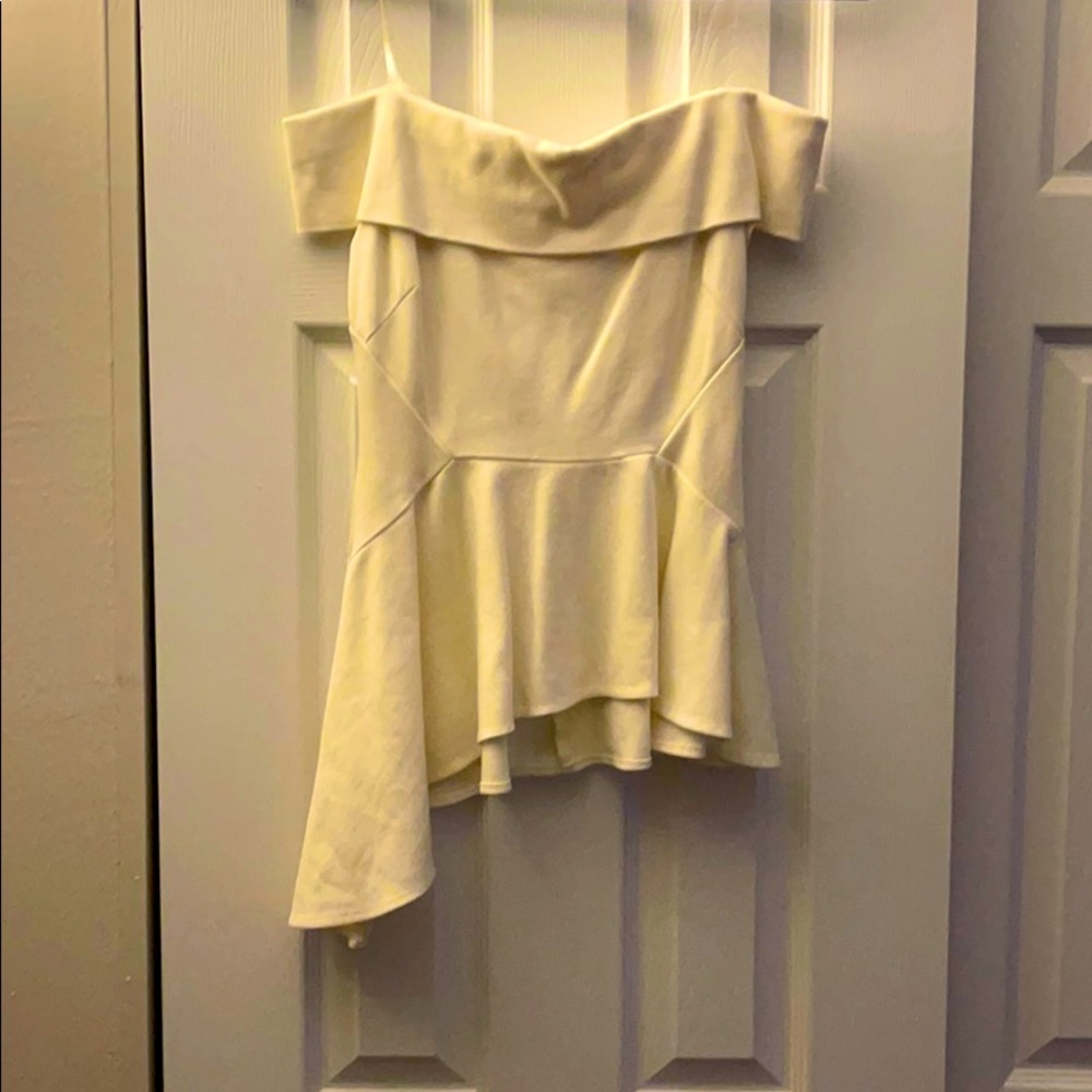 Strapless dress shirt
